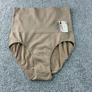 Shape by Cacique High Waist Seamless Brief Panties Beige Plus Size 22/24 NWT